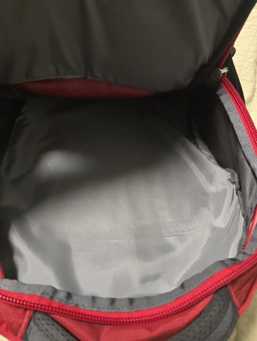 The North Face Recon Red and Gray  Hiking Backpack